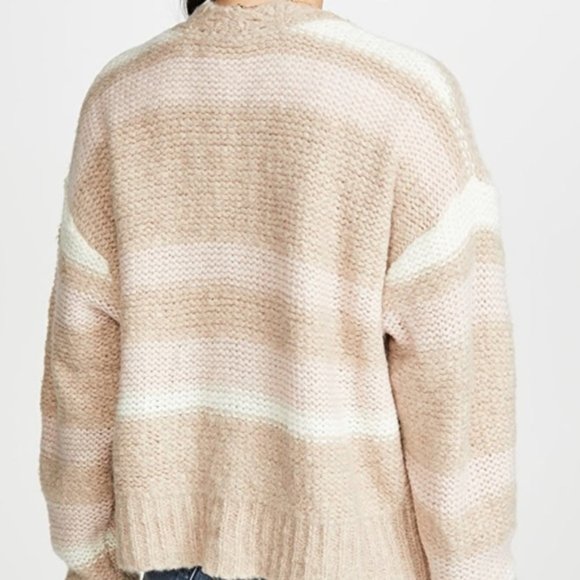 Nwt Free People Fine Time Striped Cardigan Sweater - Picture 3 of 7